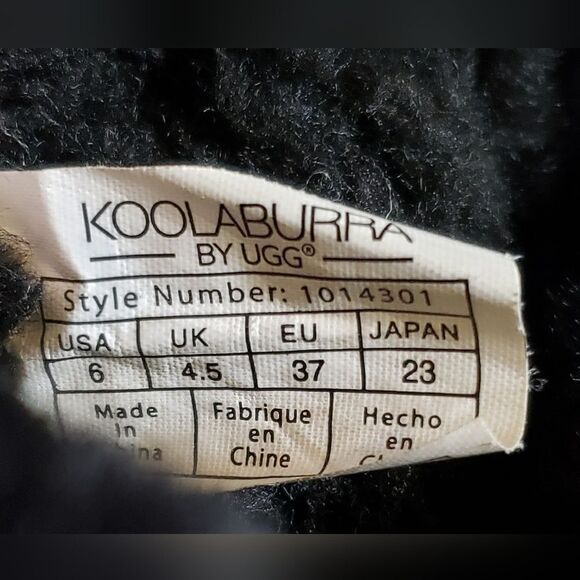 Koolaburra by Ugg Women's Short Black Suede Boot Size 6 - Picture 9 of 9